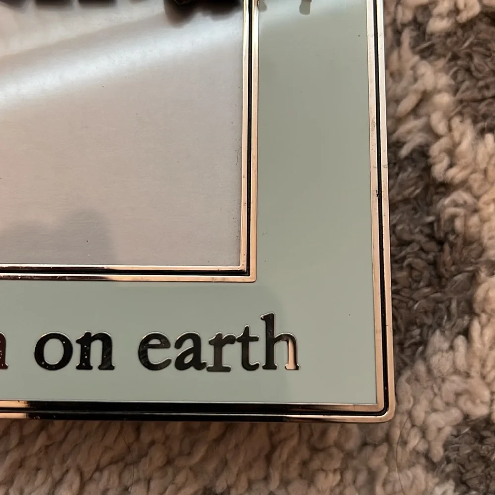 VINTAGE Juicy Couture Heaven on Earth picture frame, blue with charms NWOB! Y2K